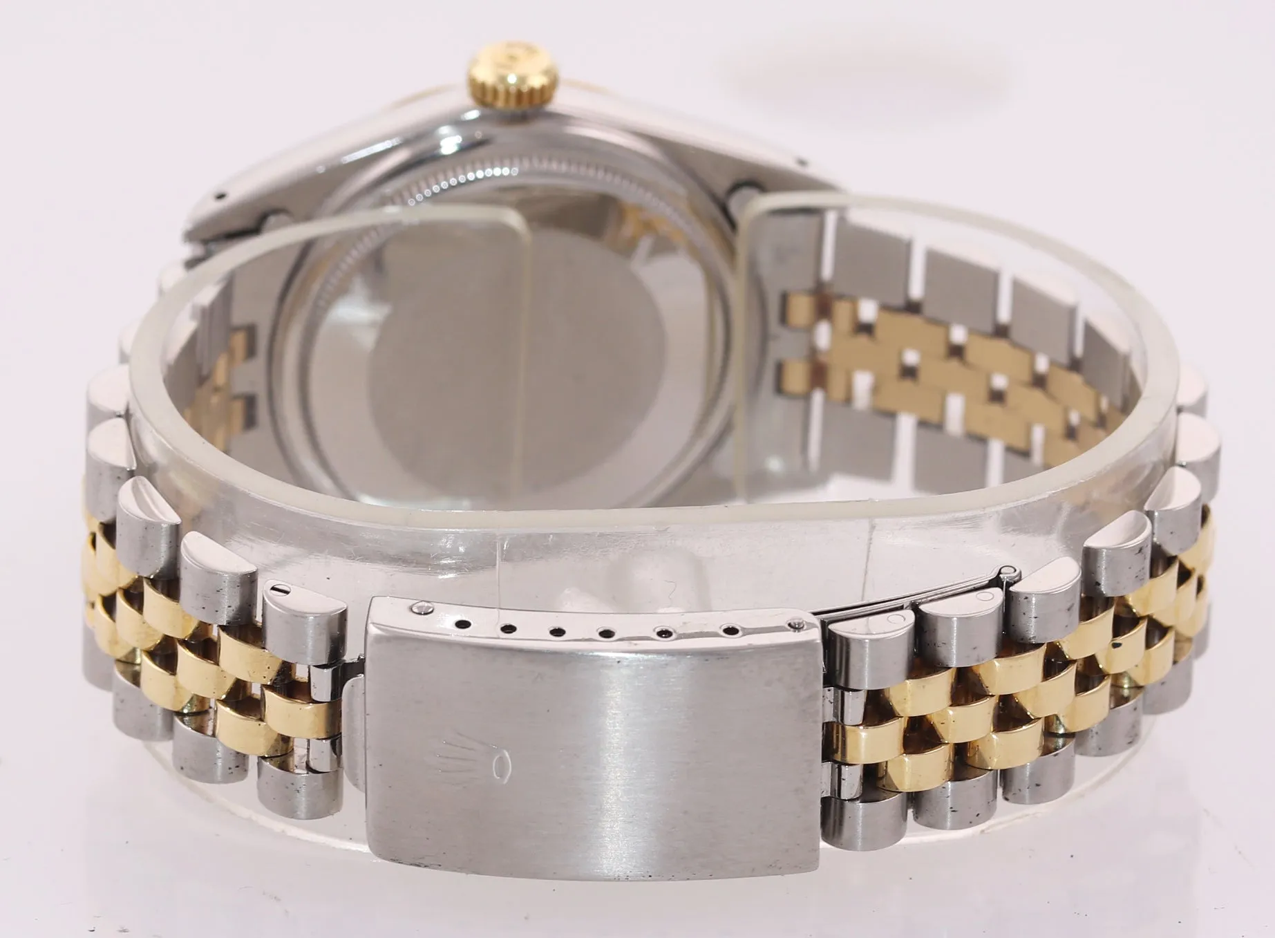 Rolex DateJust 16013 Two Tone 18k Gold Steel Jubilee Band Champagne Dial Watch
