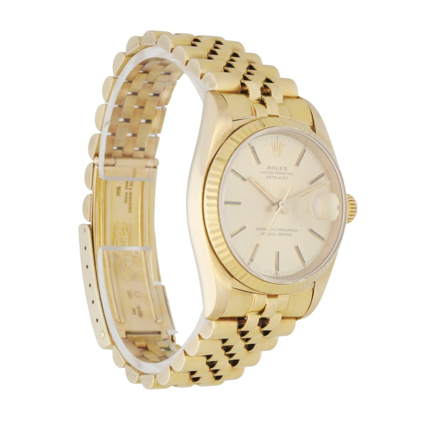 Rolex DateJust 16018 18k Yellow Gold Vintage Men's Watch