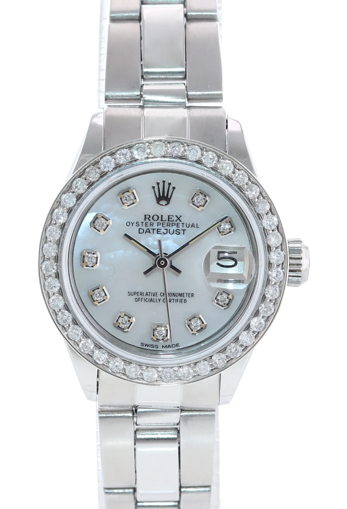 Rolex DateJust 26mm 6916 Steel Two Tone Jubilee Band White Anniversary Watch Box