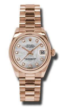 Rolex - Datejust 31mm - Gold President Pink Gold - Domed Bezel - President