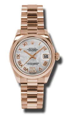 Rolex - Datejust 31mm - Gold President Pink Gold - Domed Bezel - President