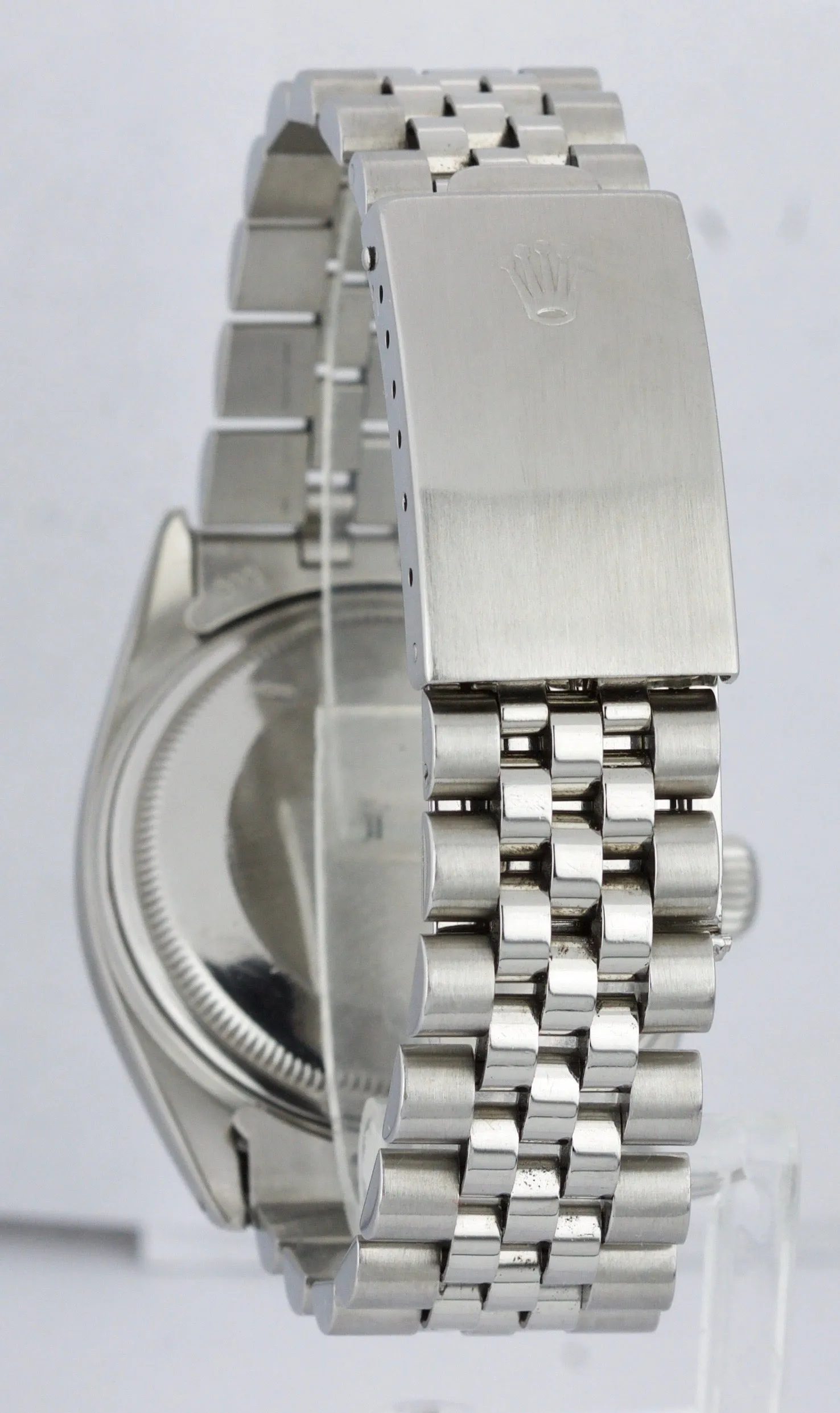 Rolex DateJust 36mm 16014 Stainless Steel Silver White Gold Jubilee Watch 16030