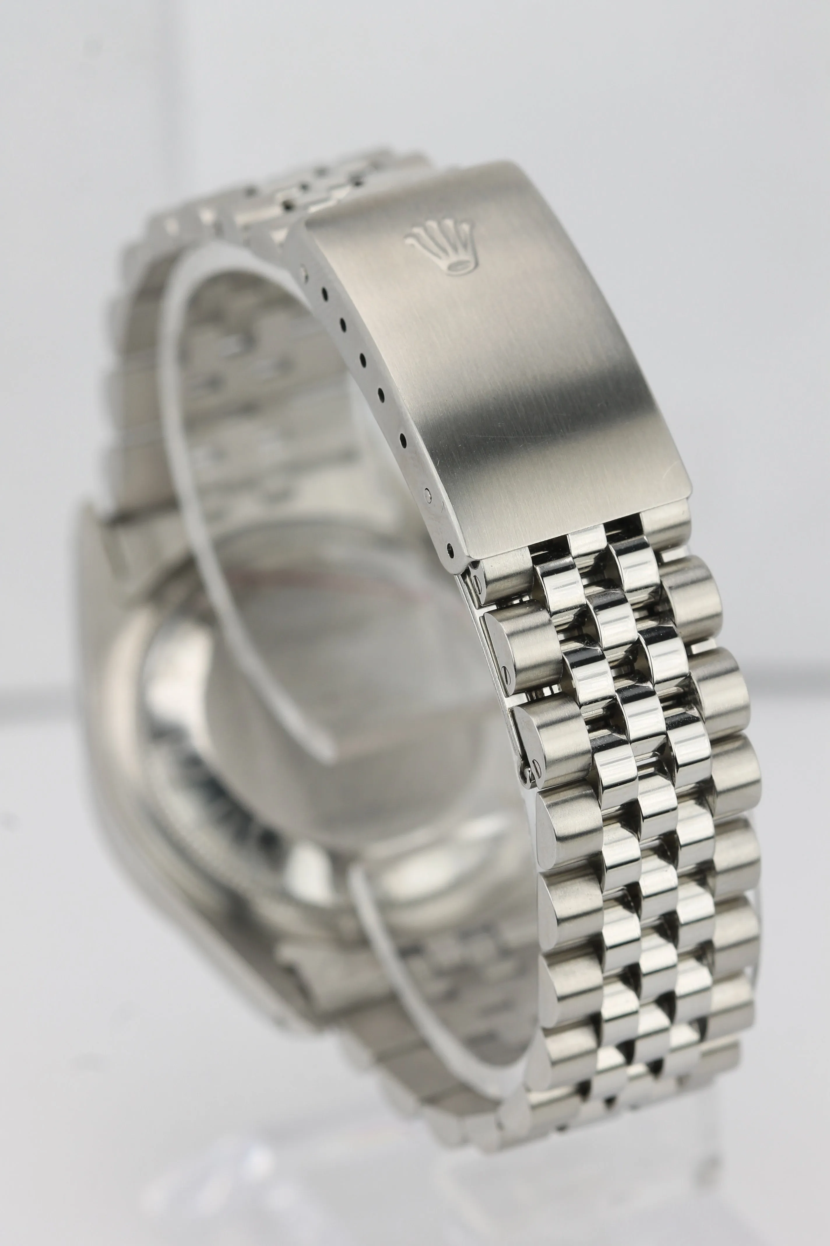 Rolex DateJust 36mm Silver Stick 16234 Stainless 18K Gold Jubilee Fluted Watch