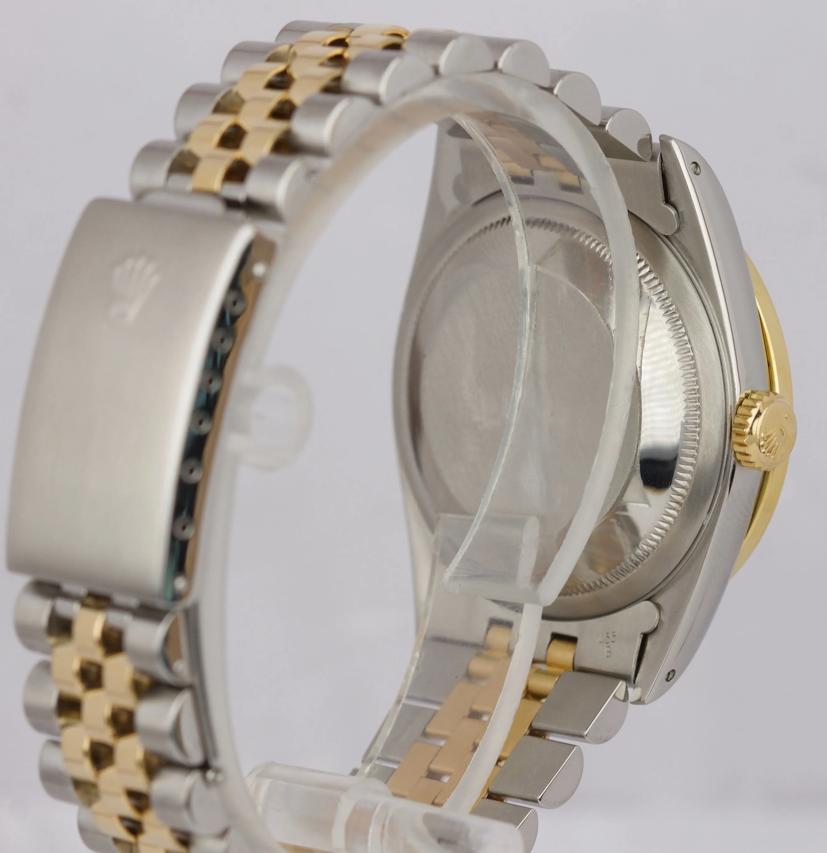 Rolex DateJust 36mm Two-Tone Diamond Champagne Stainless Jubilee Watch 16233