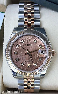 ROLEX DATEJUST LADIES TWO TONE STEEL & ROSE GOLD JUBILEE DIAL & BRACELET 178271