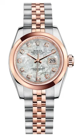 Rolex - Datejust Lady 26 - Steel and Pink Gold - Domed Bezel