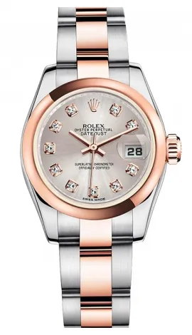 Rolex - Datejust Lady 26 - Steel and Pink Gold - Domed Bezel