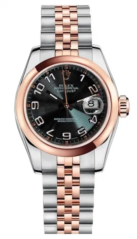 Rolex - Datejust Lady 26 - Steel and Pink Gold - Domed Bezel