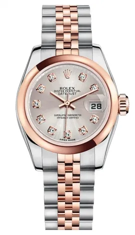 Rolex - Datejust Lady 26 - Steel and Pink Gold - Domed Bezel