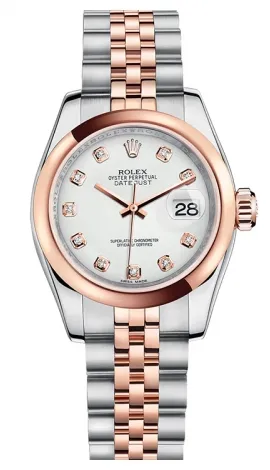Rolex - Datejust Lady 26 - Steel and Pink Gold - Domed Bezel