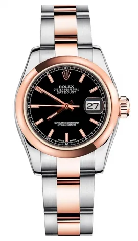Rolex - Datejust Lady 26 - Steel and Pink Gold - Domed Bezel