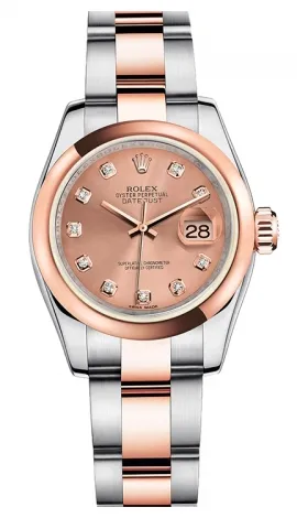 Rolex - Datejust Lady 26 - Steel and Pink Gold - Domed Bezel