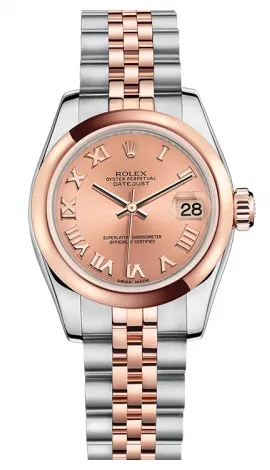 Rolex - Datejust Lady 26 - Steel and Pink Gold - Domed Bezel
