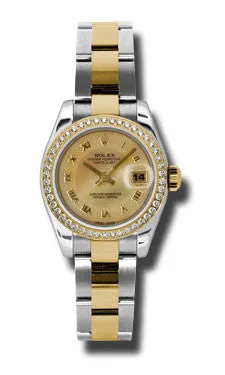 Rolex - Datejust Lady 26 - Steel and Yellow Gold - 46 Diamond Bezel