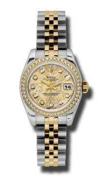 Rolex - Datejust Lady 26 - Steel and Yellow Gold - 46 Diamond Bezel