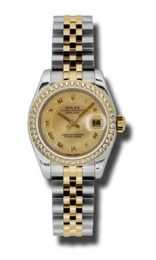 Rolex - Datejust Lady 26 - Steel and Yellow Gold - 46 Diamond Bezel