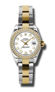 Rolex - Datejust Lady 26 - Steel and Yellow Gold - 46 Diamond Bezel