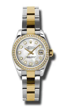 Rolex - Datejust Lady 26 - Steel and Yellow Gold - 46 Diamond Bezel