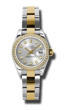 Rolex - Datejust Lady 26 - Steel and Yellow Gold - 46 Diamond Bezel