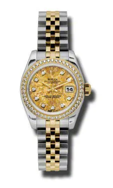 Rolex - Datejust Lady 26 - Steel and Yellow Gold - 46 Diamond Bezel