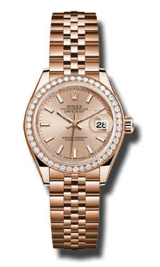 Rolex - Datejust Lady 28 Everose Gold - Diamond Bezel