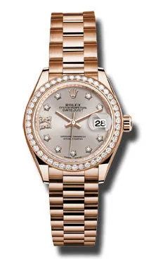 Rolex - Datejust Lady 28 Everose Gold - Diamond Bezel
