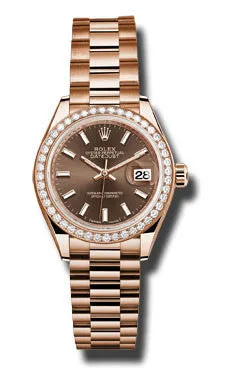 Rolex - Datejust Lady 28 Everose Gold - Diamond Bezel