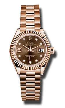 Rolex - Datejust Lady 28 Everose Gold - Fluted Bezel