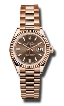 Rolex - Datejust Lady 28 Everose Gold - Fluted Bezel