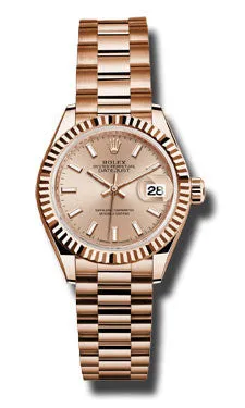 Rolex - Datejust Lady 28 Everose Gold - Fluted Bezel