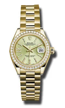 Rolex - Datejust Lady 28 Yellow Gold - Diamond Bezel