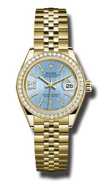 Rolex - Datejust Lady 28 Yellow Gold - Diamond Bezel