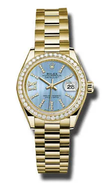Rolex - Datejust Lady 28 Yellow Gold - Diamond Bezel