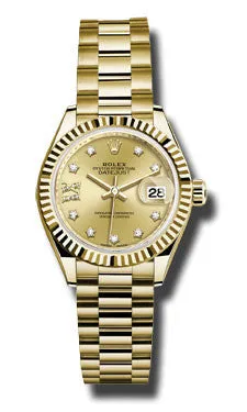 Rolex - Datejust Lady 28 Yellow Gold - Fluted Bezel
