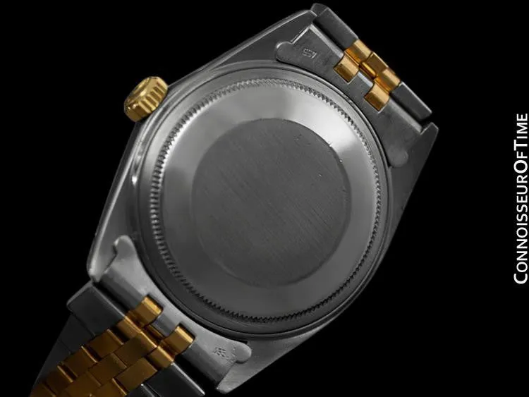 Rolex Datejust Mens 2-Tone Quick Set Watch - Champagne Diamond Dial - Stainless Steel & 18K Gold