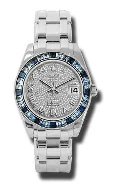 Rolex - Datejust Pearlmaster 34 White Gold - 36 Sapphire Bezel