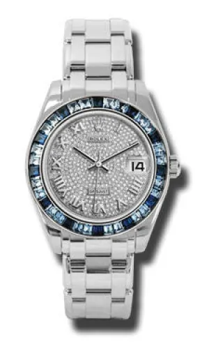 Rolex - Datejust Pearlmaster 34 White Gold - 36 Sapphire Bezel