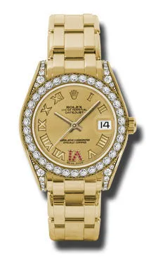 Rolex - Datejust Pearlmaster 34 Yellow Gold