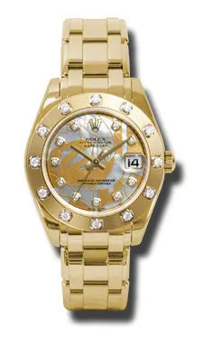 Rolex - Datejust Pearlmaster 34 Yellow Gold
