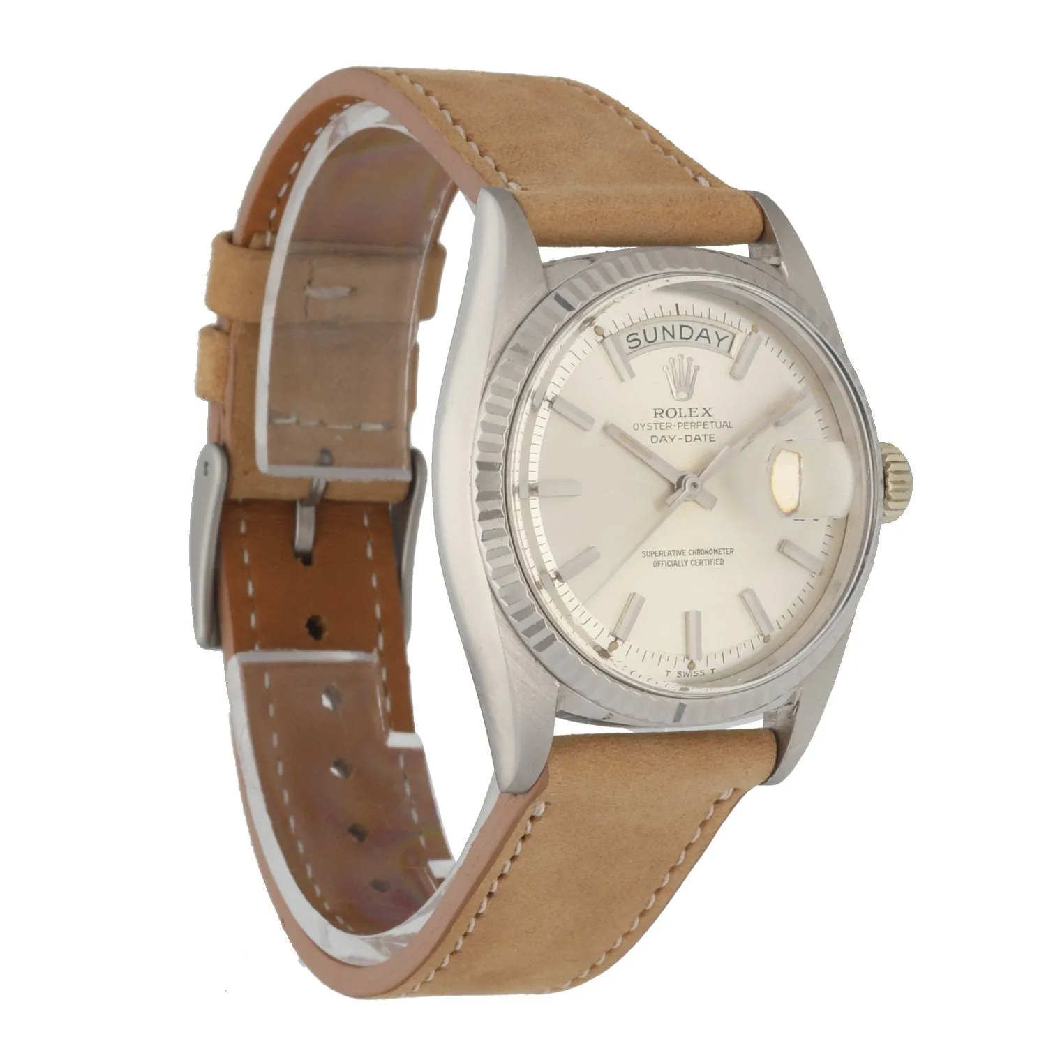 Rolex Day-Date 1803 18K White Gold Men's Watch Mint