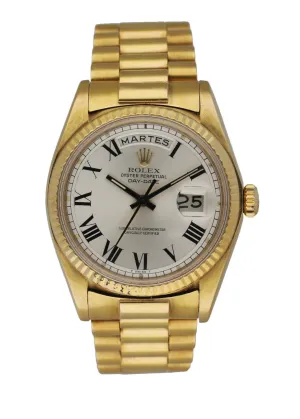 Rolex Day Date 1803 18K Yellow Gold Buckley Dial Vintage Men's Watch