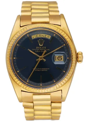 Rolex Day Date 1803 18K Yellow Gold Venezuelan Bracelet Men's Watch