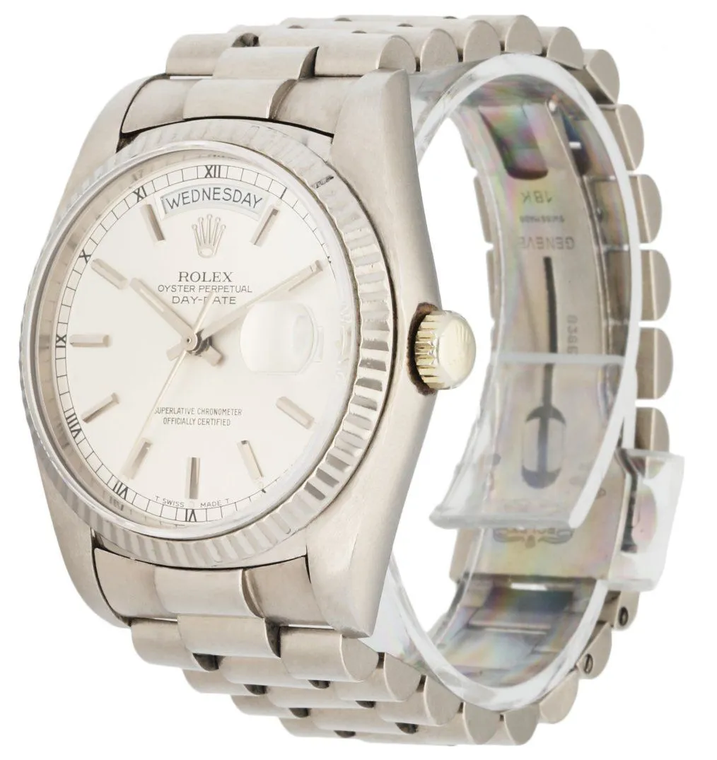 Rolex Day-Date 18039 18K White Gold Men's Watch