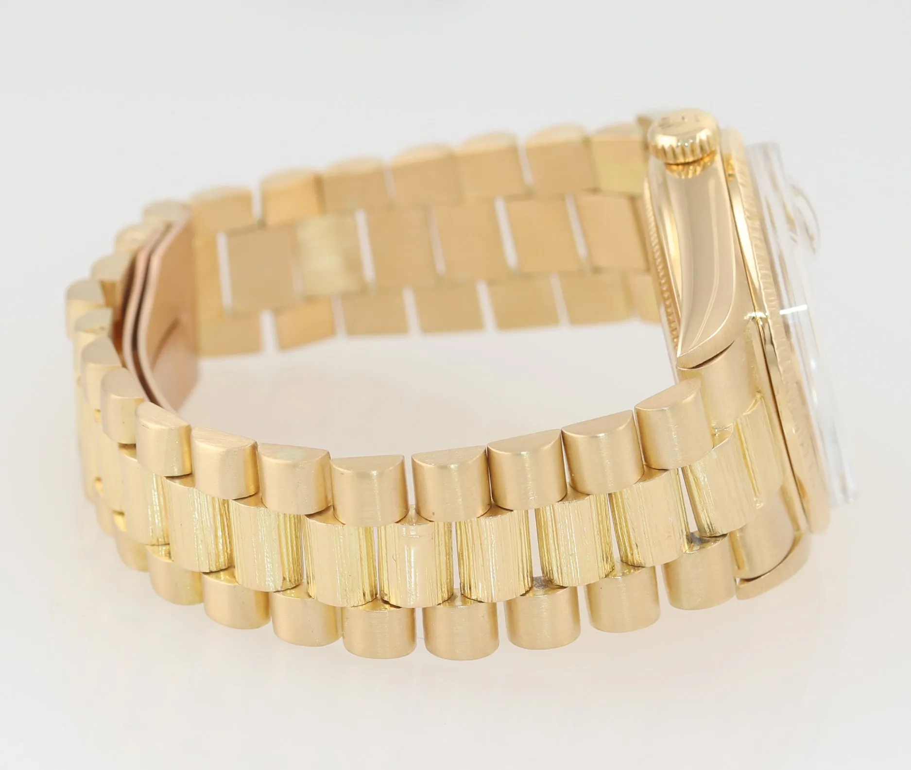 Rolex Day-Date President 36mm 1807 Champagne 18K Yellow Gold Bark Watch 18038