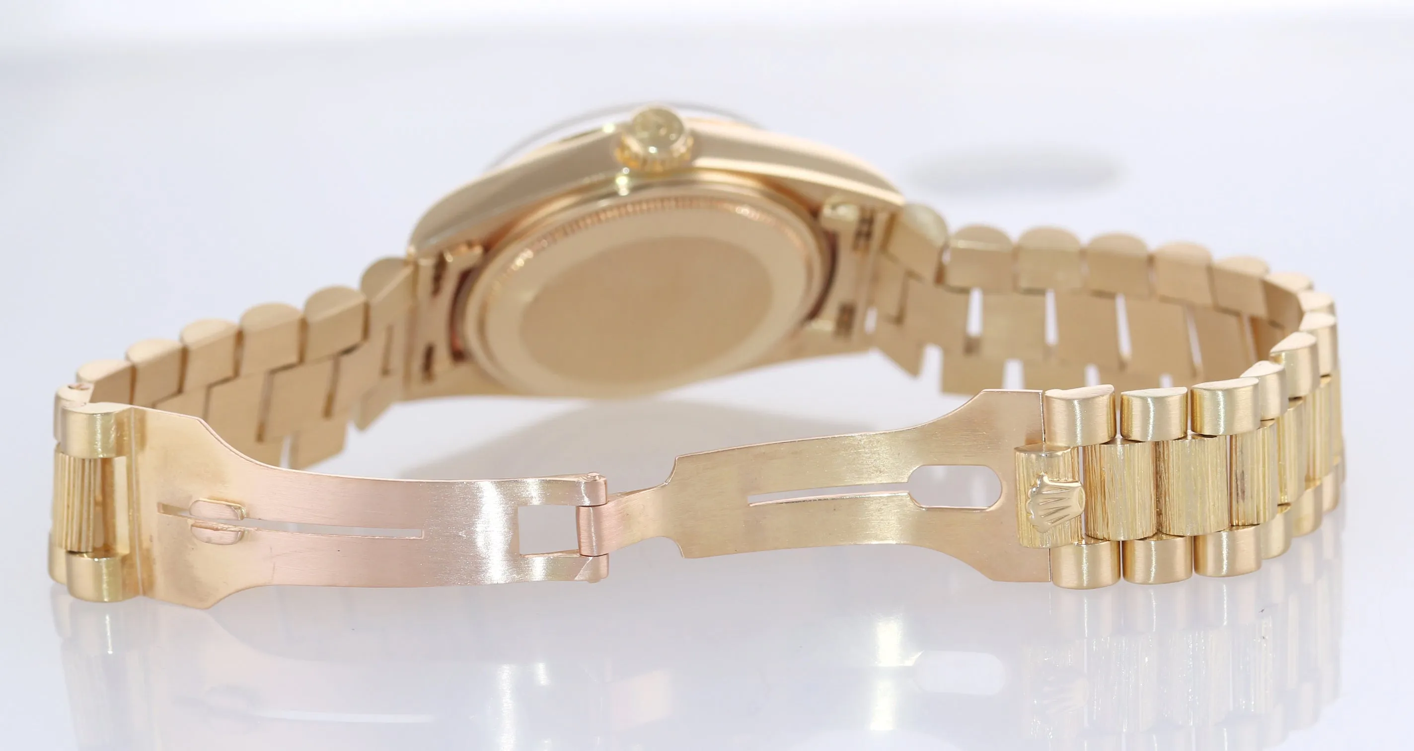 Rolex Day-Date President 36mm 1807 Champagne 18K Yellow Gold Bark Watch 18038
