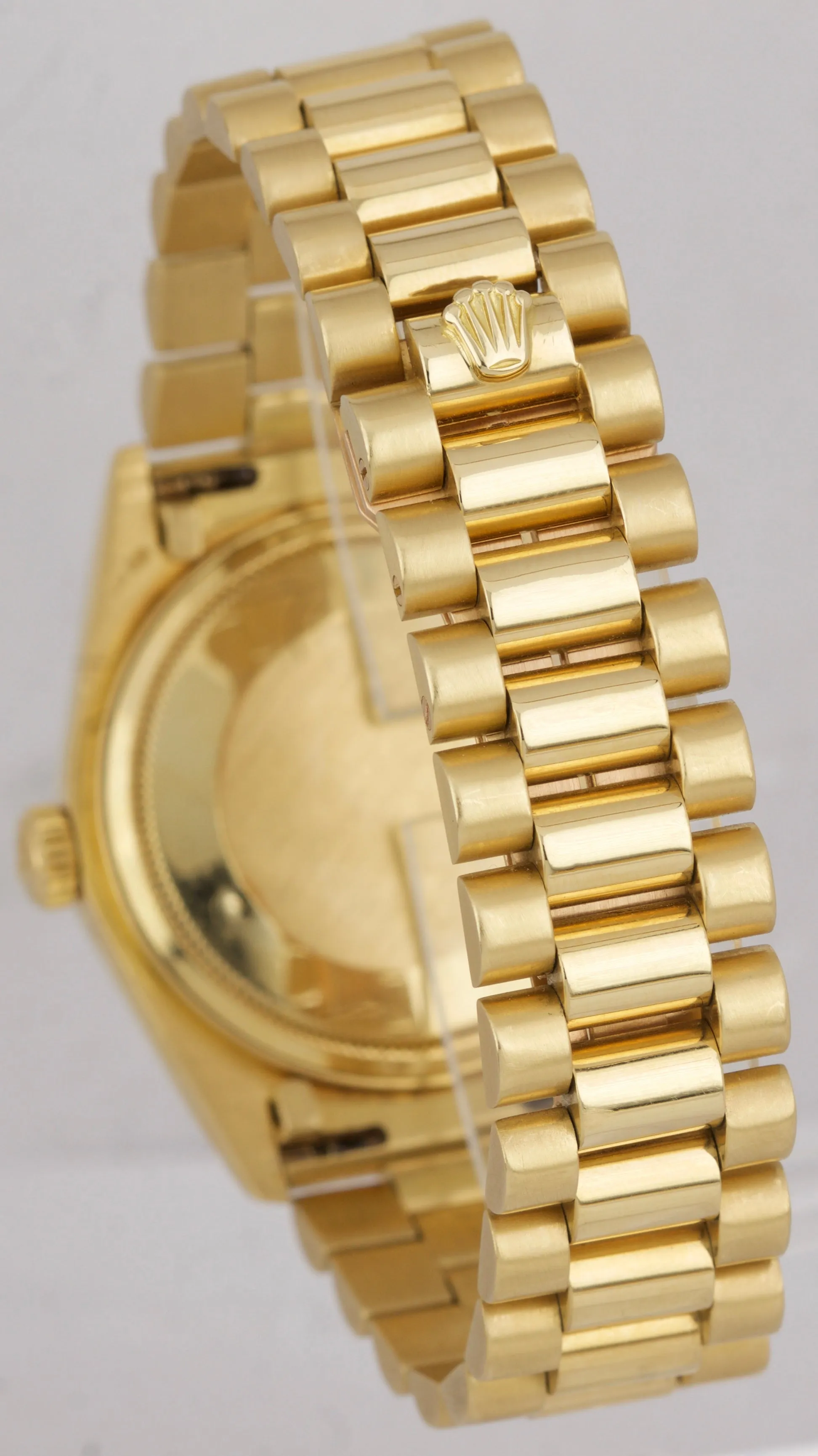Rolex Day-Date President Black Patina Diamond 36mm 18K Yellow Gold Watch 18038