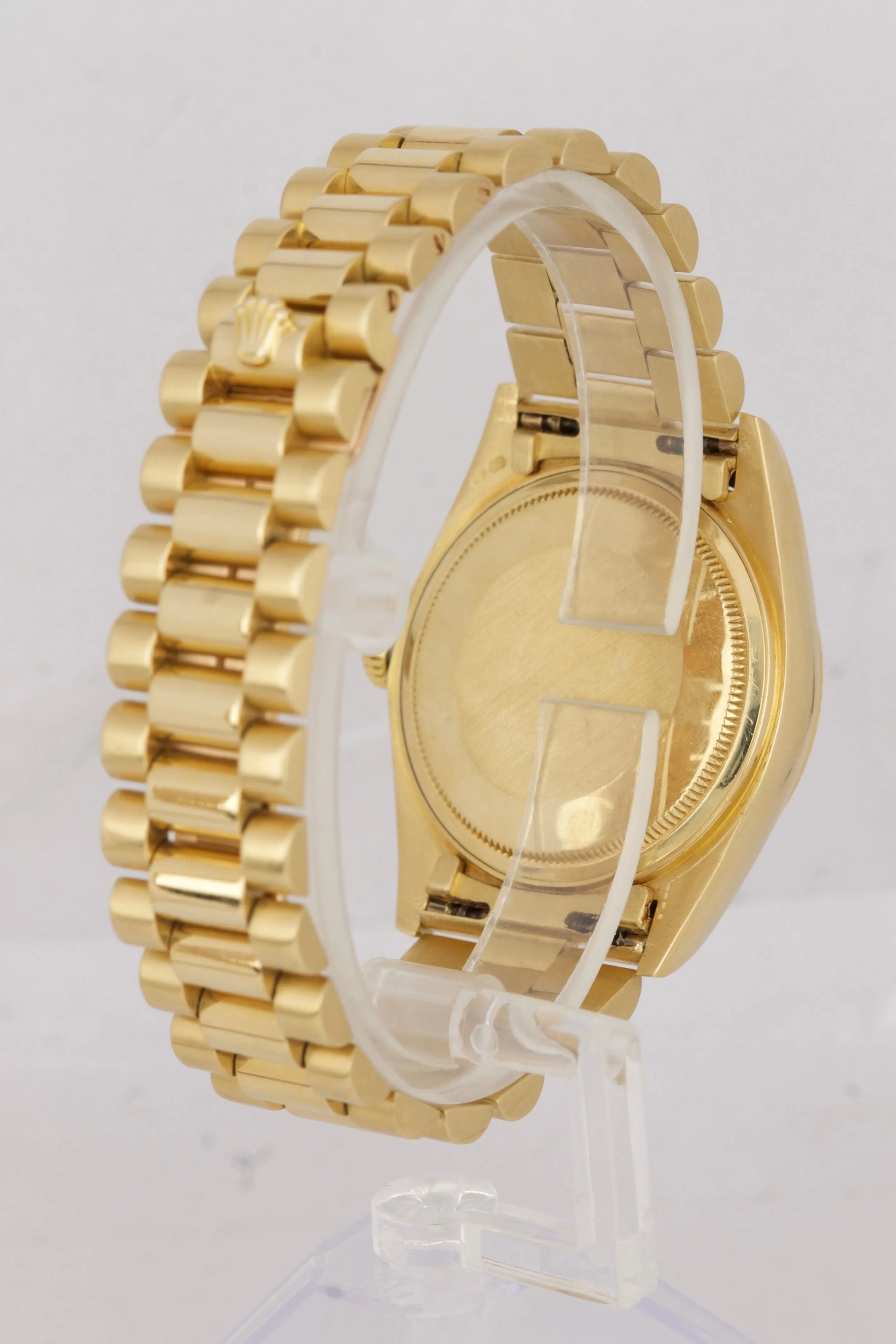 Rolex Day-Date President Black Patina Diamond 36mm 18K Yellow Gold Watch 18038