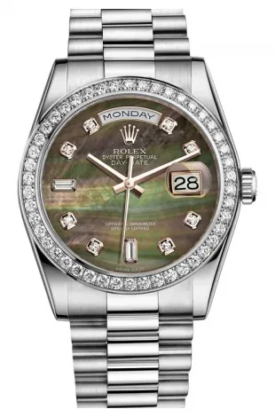 Rolex - Day-Date President Platinum - Diamond Bezel - President