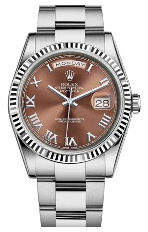 Rolex - Day-Date President White Gold - Fluted Bezel