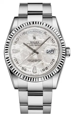 Rolex - Day-Date President White Gold - Fluted Bezel